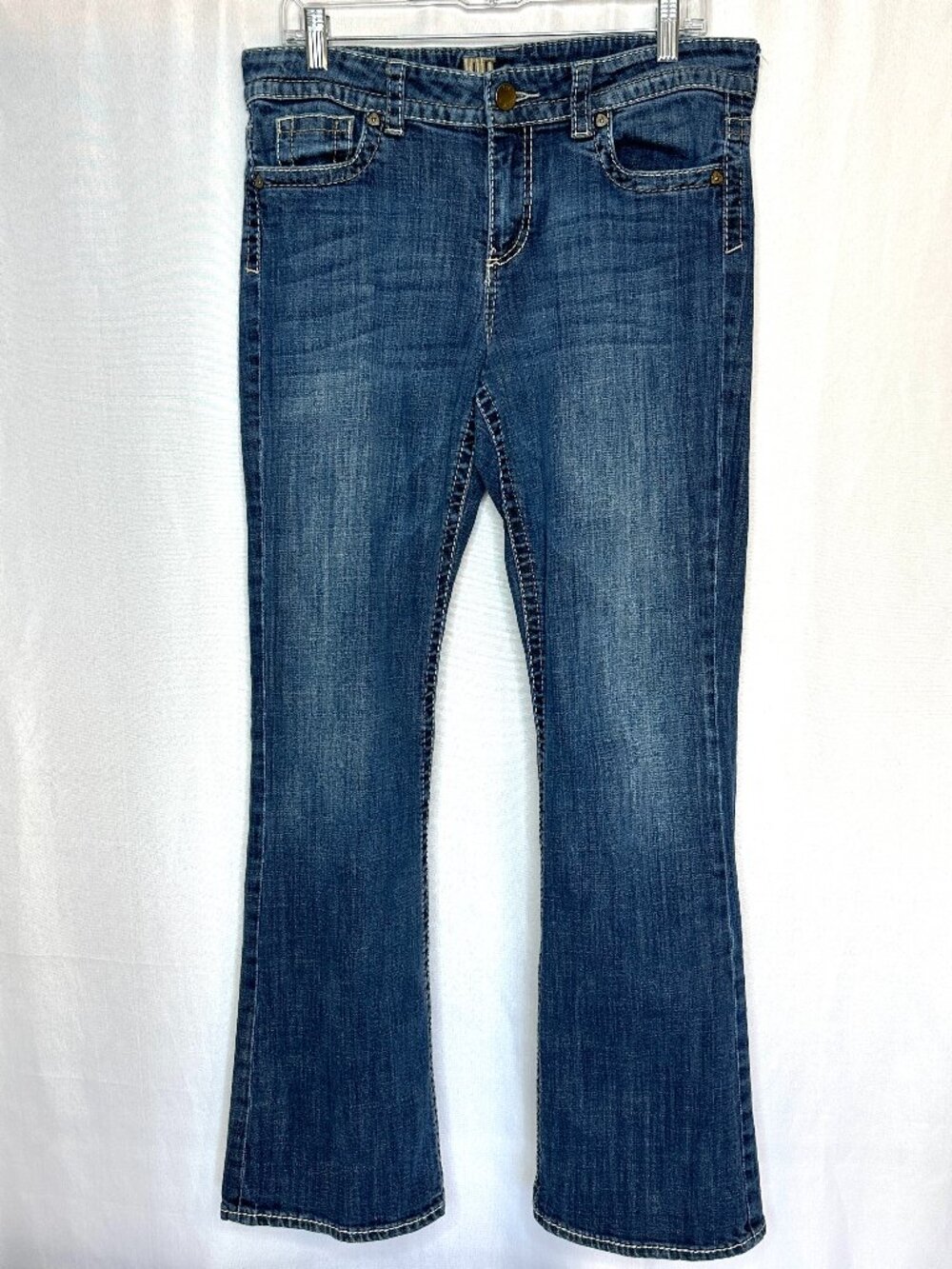 Kut from the Kloth Womens Bootcut Jean Western Minimalist Preppy Contrast Stitch